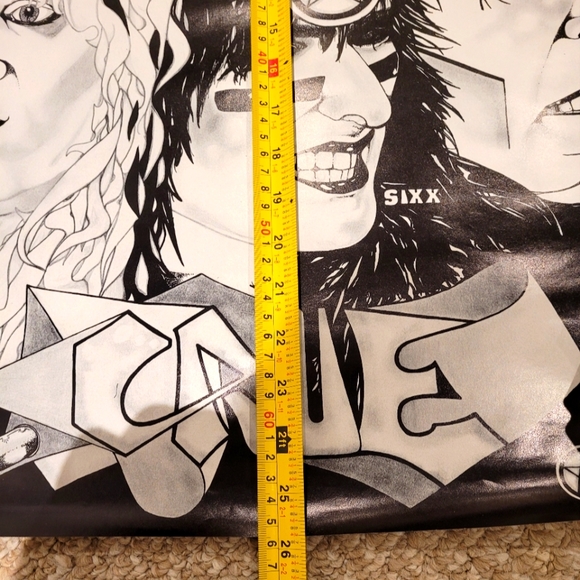 RARE Vintage Motley Crue Illustrated poster. - Picture 9 of 10